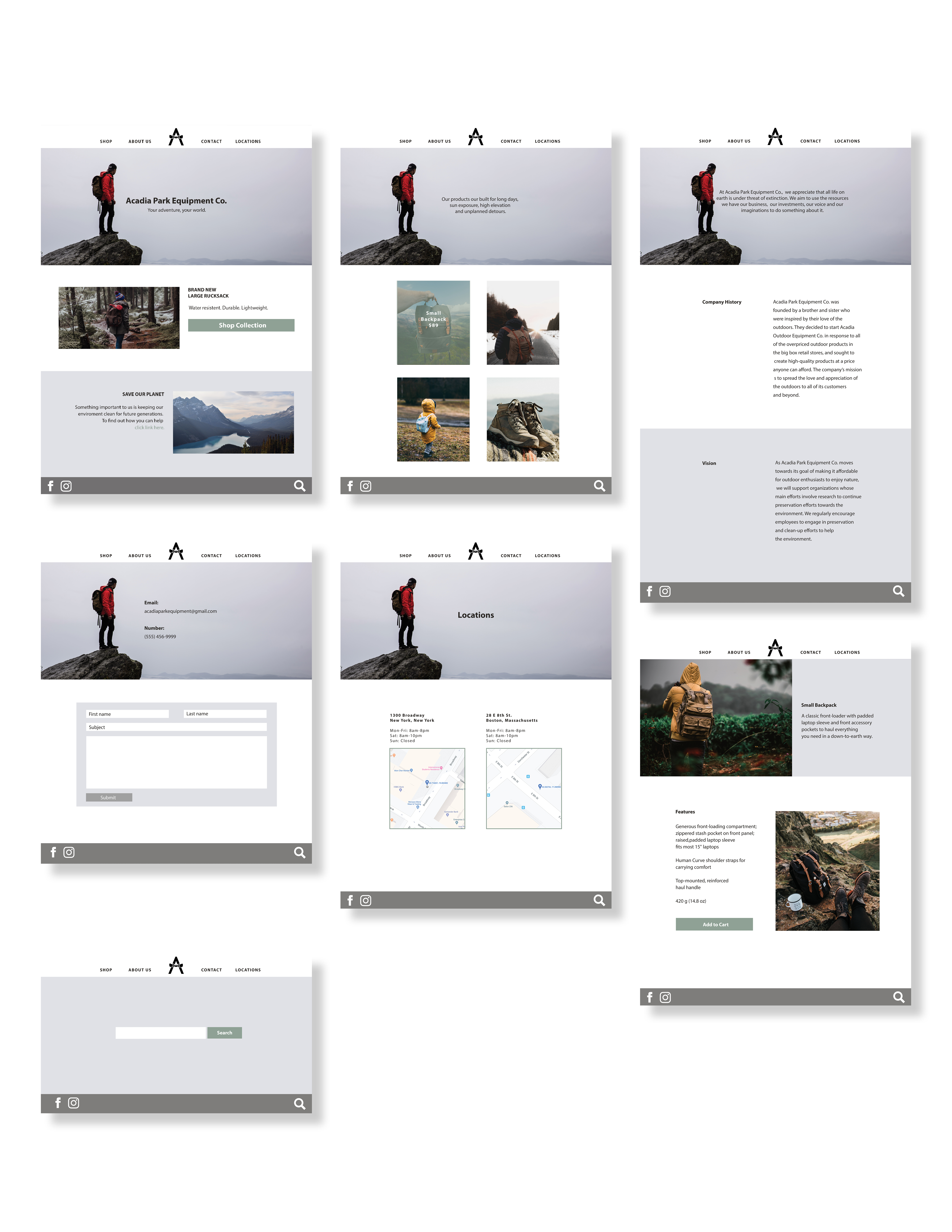 web mockup